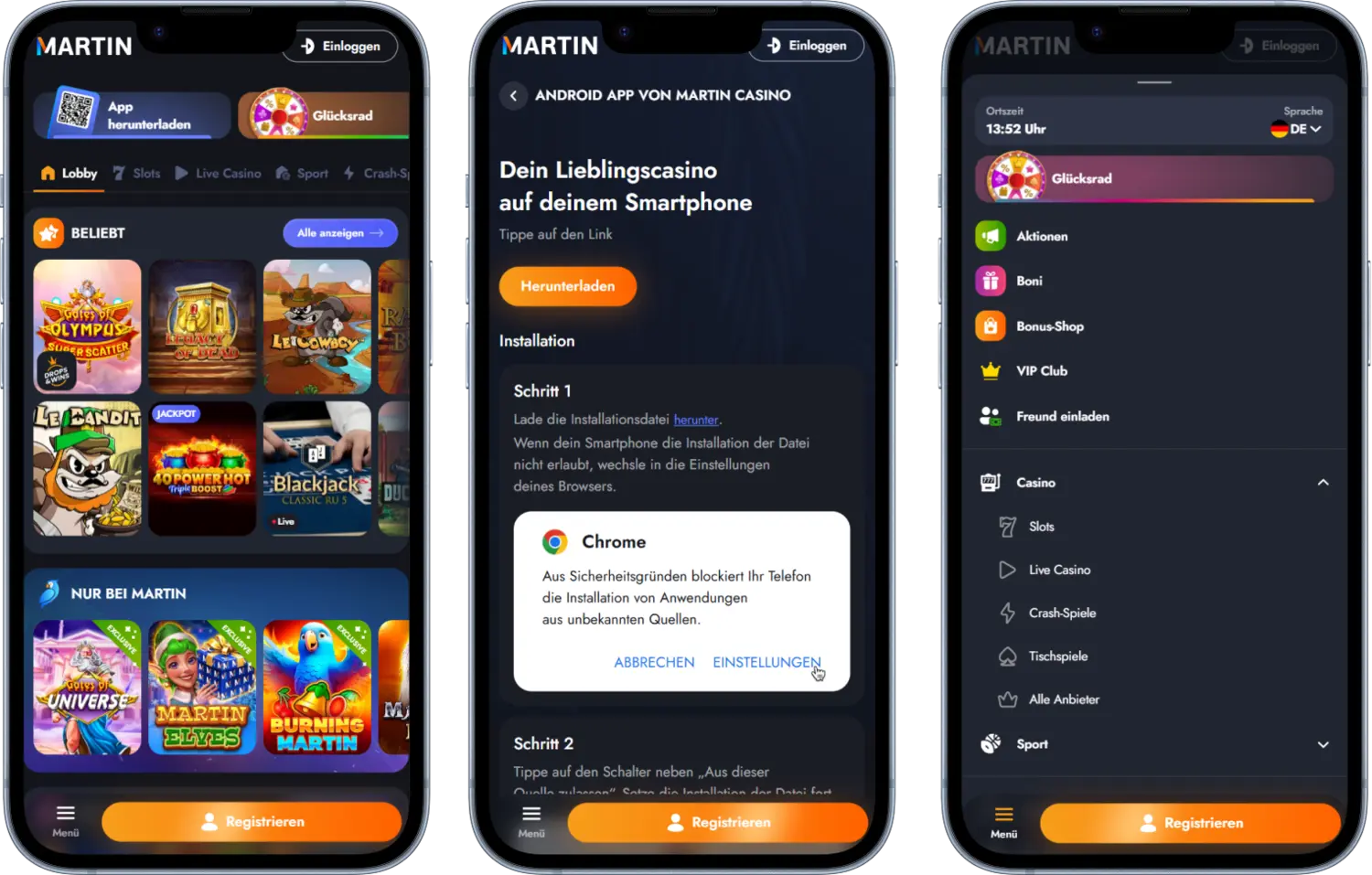 Martin Casino Mobile App