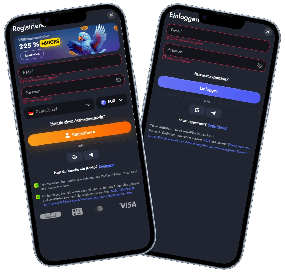 Martin Casino Registrierung und Einloggen