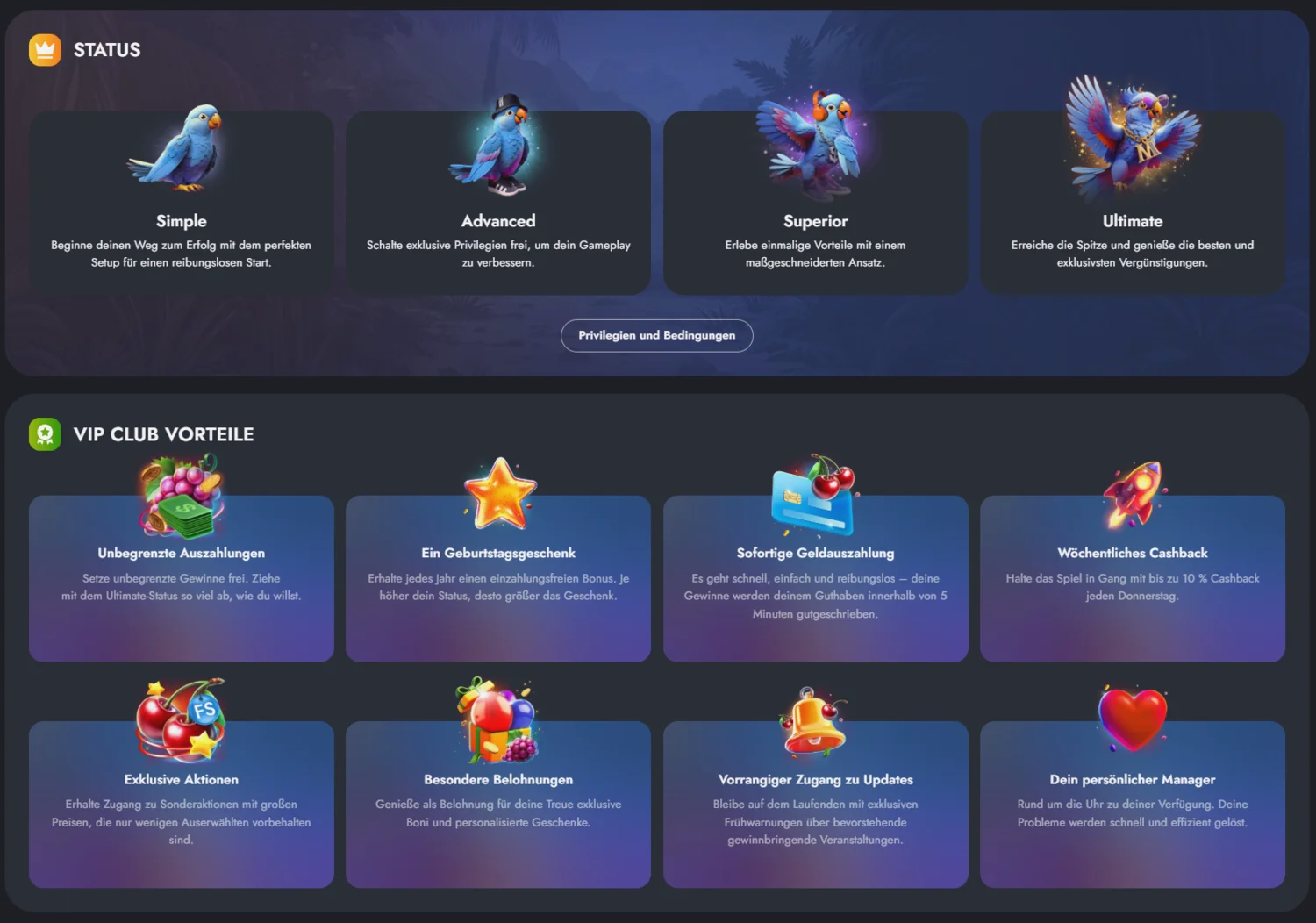 Martin Casino VIP-Programm